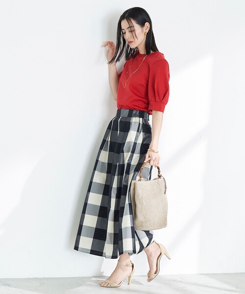 NOLLEY’S（ノーリーズ）の「5C BASIC 5分袖Tシャツ（Tシャツ/カットソー・レディース・レッド/ホワイト/ホワイト系その他5/ブラック/ロイヤルブルー/チャコールグレー・38/36）」の21枚目の写真