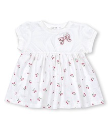 SLAP SLIP（スラップスリップ）の「SLAPSLIP/【お揃い】チェリー総柄切り替え半袖Tシャツ(80~130cm)（Tシャツ/カットソー・キッズ）」