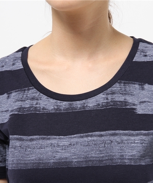 OUTLET(アウトレット)の「【CIAOPANIC TYPY】ペイントボーダーTシャツ(Tシャツ/カットソー・レディース・ネイビー・FREE)」の5枚目の写真