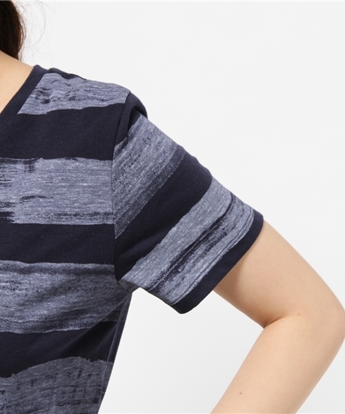 OUTLET(アウトレット)の「【CIAOPANIC TYPY】ペイントボーダーTシャツ(Tシャツ/カットソー・レディース・ネイビー・FREE)」の6枚目の写真