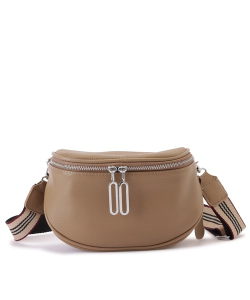 Lace Ladies（レースレディース）の「レザー調リングモチーフボディバッグ（ボディバッグ/ウエストポーチ・レディース・ブラック/ホワイト/ベージュ・FREE）」の3枚目の写真