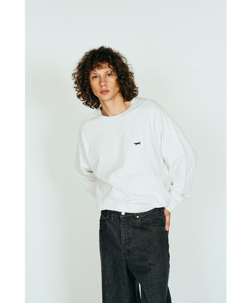 Penny(ペニー)の「【PENNEY'S/ペニーズ】FOX BASIC CREW LS TEE ロンT ワンポイント(Tシャツ/カットソー・メンズ・ホワイト/サンドベージュ/アッシュグレー/ブラック/グリーン/ネイビー・LARGE/MEDIUM/SMALL/X-LARGE)」の1枚目の写真