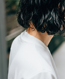 EDIFICE | ジャガードネック カルゼ ニット Tシャツ(Tシャツ/カットソー)