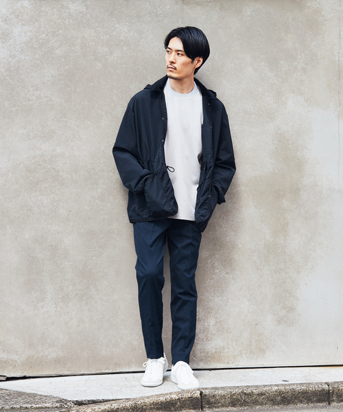 EDIFICE(エディフィス)の「ジャガードネック カルゼ ニット Tシャツ(Tシャツ/カットソー・メンズ・ブラック/チャコールグレー/ホワイト/カーキ・SMALL/MEDIUM/LARGE)」の11枚目の写真