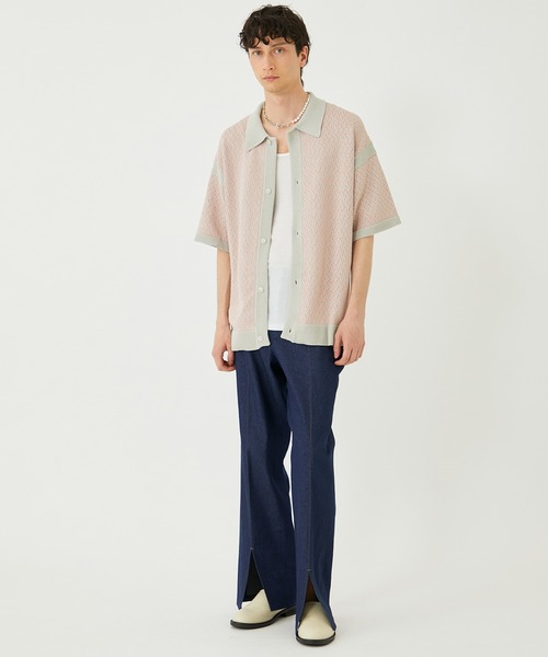united tokyo Air knit lace shirt ポロシャツ 2 united tokyo Air knit lace shirt ポロシャツ 2 - メルカリ