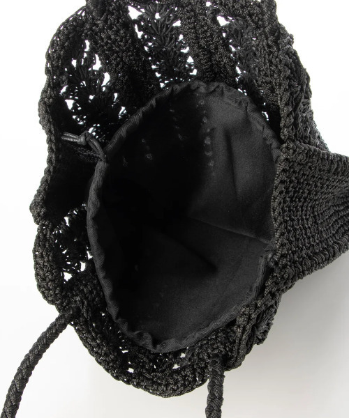cache cache(カシュ カシュ)の「カシュカシュ cachecache / 切り替え松葉編みトートバッグ(トートバッグ・レディース・ベージュ/ブラック・FREE)」の11枚目の写真