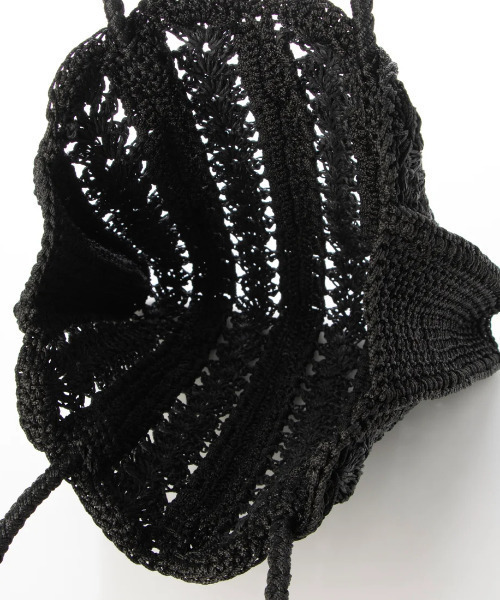 cache cache(カシュ カシュ)の「カシュカシュ cachecache / 切り替え松葉編みトートバッグ(トートバッグ・レディース・ベージュ/ブラック・FREE)」の12枚目の写真