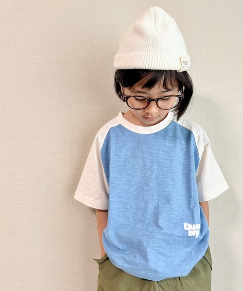 CIAOPANIC TYPY(チャオパニックティピー)の「【KIDS】ワンポイントスラブラグランTEE(Tシャツ/カットソー・キッズ・ブルー/チャコールグレー/ホワイト・S/M/L/XL/XXL)」の15枚目の写真