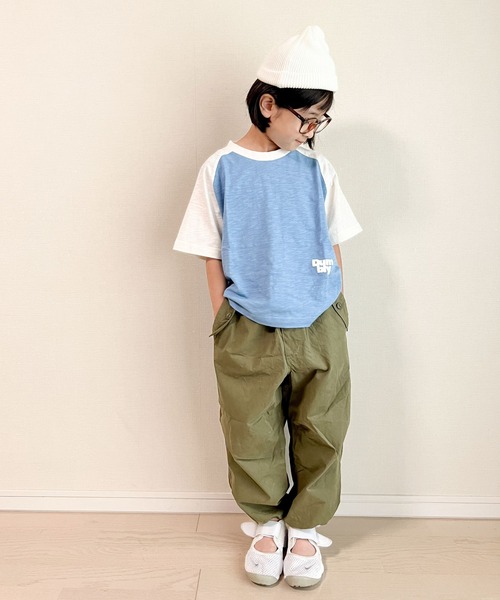 CIAOPANIC TYPY(チャオパニックティピー)の「【KIDS】ワンポイントスラブラグランTEE(Tシャツ/カットソー・キッズ・ブルー/チャコールグレー/ホワイト・S/M/L/XL/XXL)」の17枚目の写真