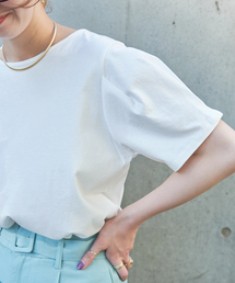 Simplicite | タックスリーブTシャツ(Tシャツ/カットソー)