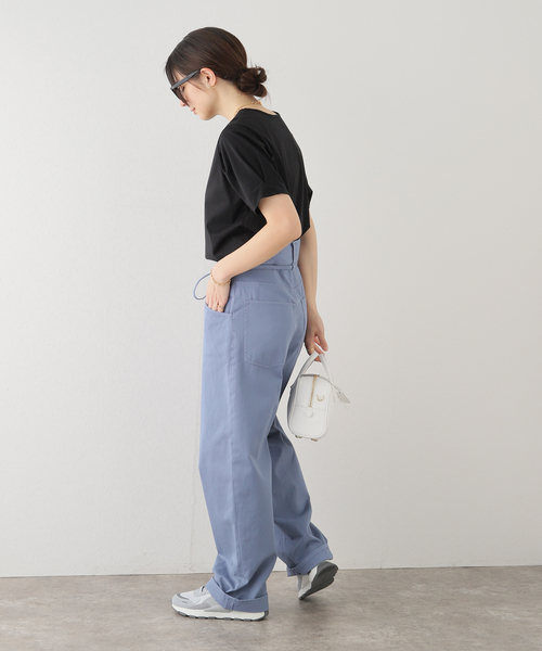 Simplicite(サンプリシテ)の「タックスリーブTシャツ(Tシャツ/カットソー・レディース・グリーン/ブラック/ホワイト・FREE)」の4枚目の写真