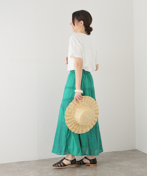 Simplicite(サンプリシテ)の「タックスリーブTシャツ(Tシャツ/カットソー・レディース・グリーン/ブラック/ホワイト・FREE)」の15枚目の写真