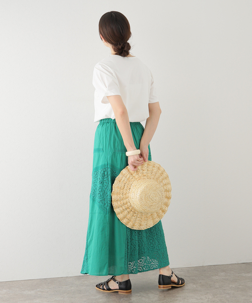 Simplicite(サンプリシテ)の「タックスリーブTシャツ(Tシャツ/カットソー・レディース・グリーン/ブラック/ホワイト・FREE)」の16枚目の写真