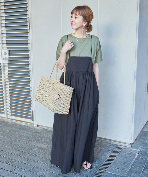 Simplicite(サンプリシテ)の「タックスリーブTシャツ(Tシャツ/カットソー・レディース・グリーン/ブラック/ホワイト・FREE)」の17枚目の写真