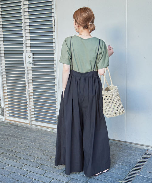 Simplicite(サンプリシテ)の「タックスリーブTシャツ(Tシャツ/カットソー・レディース・グリーン/ブラック/ホワイト・FREE)」の21枚目の写真