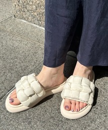 【WEB限定】パテッドメッシュサンダル