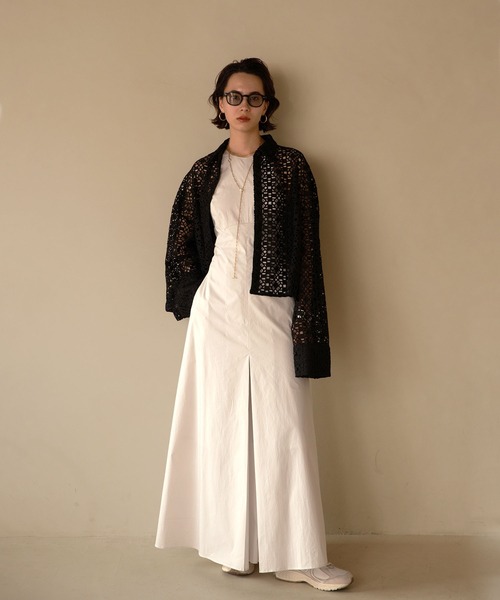 MATURED（マチュアード）の「【MATURED/マチュアード】ケミカルレースシャツ（シャツ/ブラウス・レディース・ホワイト/ブラック・FREE）」の16枚目の写真