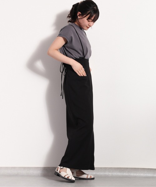 cepo（セポ）の「サスペンダー サイドスリットスカート ２ＷＡＹ（スカート・レディース・ロイヤルブルー/ブラック/オリーブ・M）」の14枚目の写真