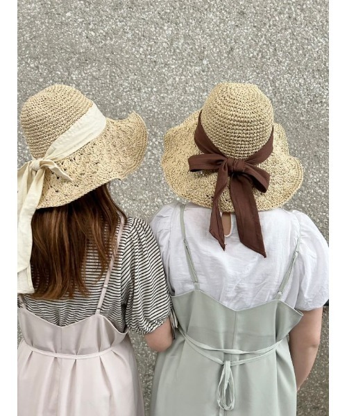 flower（フラワー）の「ライトリボンハット（ハット・レディース・アイボリー/ブラウン/ブラック/ベージュ・FREE）」の22枚目の写真