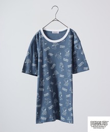 PEANUTS スヌーピー　総柄 プリントTシャツ 半袖