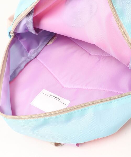 petit main（プティマイン）の「くま刺しゅうバイカラーリュック（バックパック/リュック・キッズ・ピンク/ライトブルー/ライトベージュ・FREE）」の6枚目の写真