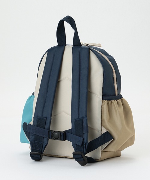 petit main（プティマイン）の「くま刺しゅうバイカラーリュック（バックパック/リュック・キッズ・ピンク/ライトブルー/ライトベージュ・FREE）」の4枚目の写真