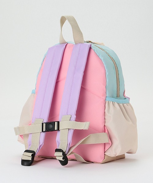 petit main（プティマイン）の「くま刺しゅうバイカラーリュック（バックパック/リュック・キッズ・ピンク/ライトブルー/ライトベージュ・FREE）」の9枚目の写真