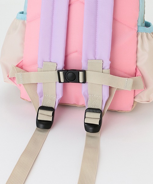 petit main（プティマイン）の「くま刺しゅうバイカラーリュック（バックパック/リュック・キッズ・ピンク/ライトブルー/ライトベージュ・FREE）」の17枚目の写真
