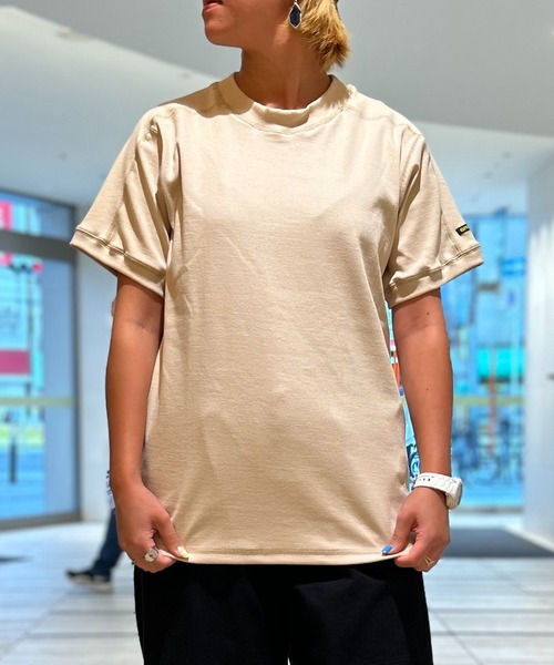 GREEN BOWL(グリーンボウル)の「G.B. Bare Rib S/S T-shirts(Tシャツ/カットソー・メンズ・ベージュ/ホワイト/オリーブ/杢グレー・L/M)」の1枚目の写真