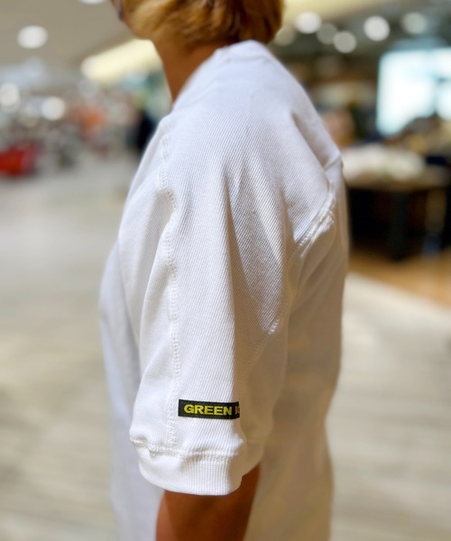 GREEN BOWL(グリーンボウル)の「G.B. Bare Rib S/S T-shirts(Tシャツ/カットソー・メンズ・ベージュ/ホワイト/オリーブ/杢グレー・L/M)」の5枚目の写真