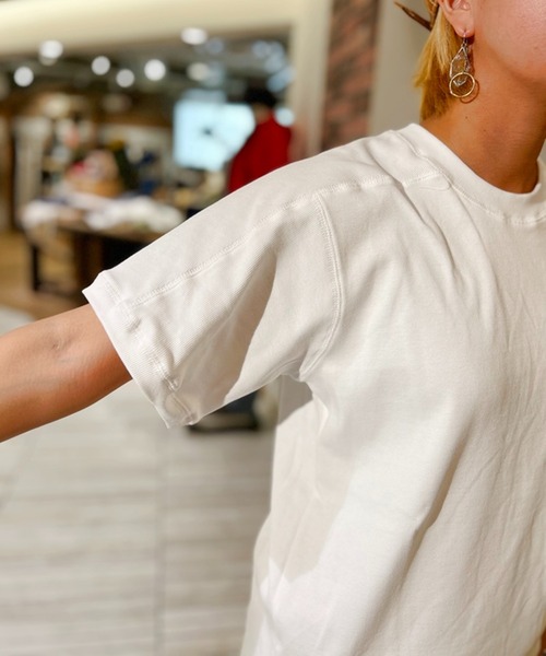 GREEN BOWL(グリーンボウル)の「G.B. Bare Rib S/S T-shirts(Tシャツ/カットソー・メンズ・ベージュ/ホワイト/オリーブ/杢グレー・L/M)」の7枚目の写真