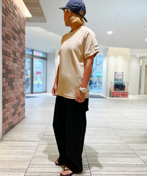 GREEN BOWL(グリーンボウル)の「G.B. Bare Rib S/S T-shirts(Tシャツ/カットソー・メンズ・ベージュ/ホワイト/オリーブ/杢グレー・L/M)」の8枚目の写真