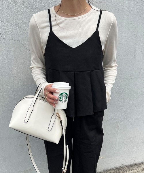 ISOOK（アイスー）の「Pleated bustier set up / プリーツビスチェセットアップ(chiica select)（セットアップ・レディース・ベージュ/ブラック・FREE）」の17枚目の写真