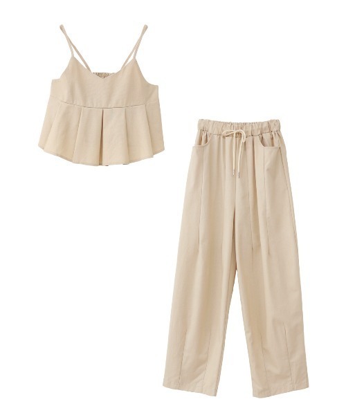 ISOOK（アイスー）の「Pleated bustier set up / プリーツビスチェセットアップ(chiica select)（セットアップ・レディース・ベージュ/ブラック・FREE）」の11枚目の写真