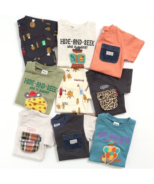 25春夏★デニム素材ポケット付きTシャツ【各色】※色移りに注意 Lee(リー)デニムポケットTシャツ（Tシャツ） | Right-on