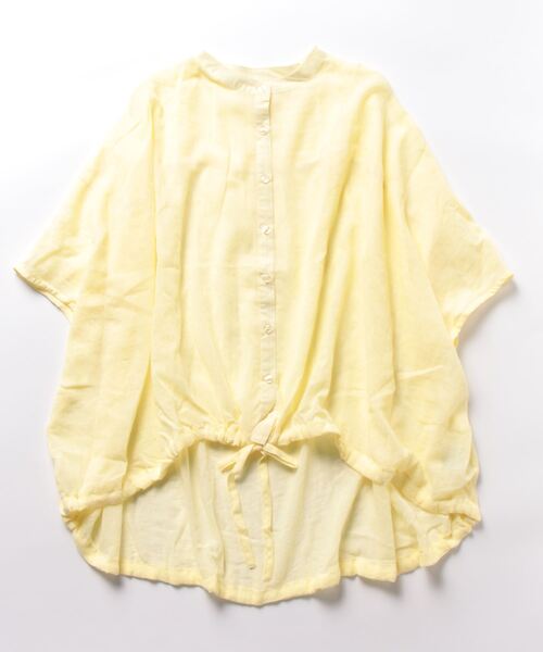 KOBE LETTUCE(コウベレタス)の「バックギャザードルマンシアーブラウス(シャツ/ブラウス・レディース・イエロー/グレイッシュベージュ/オフホワイト・FREE)」の9枚目の写真