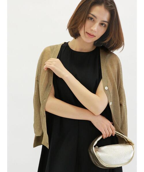 Te chichi（テチチ）の「LEVITA 袖ボリュームVネックカーディガン（カーディガン/ボレロ・レディース・ゴールド/グリーン/ブラック/オフホワイト/グレー・F）」の5枚目の写真