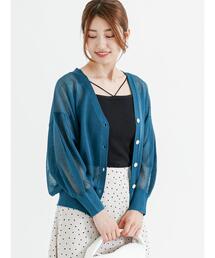 Te chichi | LEVITA 袖ボリュームVネックカーディガン(カーディガン/ボレロ)