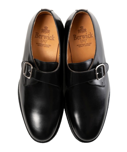 Berwick1707（バーウィック）の「Berwick バーウィック シングルモンク 3017 ムーンライト ソール（ドレスシューズ・メンズ・ダークブラウン/ブラック・6.5/6/7/7.5/5.5/5/8）」の5枚目の写真