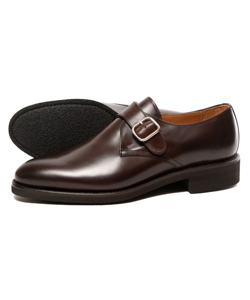 Berwick1707（バーウィック）の「Berwick バーウィック シングルモンク 3017 ムーンライト ソール（ドレスシューズ・メンズ・ダークブラウン/ブラック・6.5/6/7/7.5/5.5/5/8）」の7枚目の写真