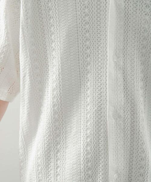 ITEMS URBANRESEARCH(アイテムズ アーバンリサーチ)の「コットンレース ショートスリーブシャツ(シャツ/ブラウス・メンズ・オフホワイト/イエロー/ブラック・MEDIUM/LARGE)」の15枚目の写真