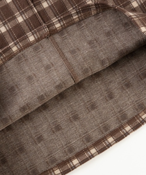 trois lapins kp（トロワラパンケーピー）の「Wジャガードチェック柄 ジャンパースカート(100~150cm)（ジャンパースカート・キッズ・ブラック/ブラウン・110cm/140cm/120cm/150cm/100cm/130cm）」の10枚目の写真