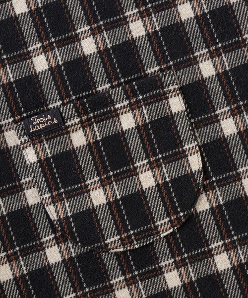 trois lapins kp（トロワラパンケーピー）の「Wジャガードチェック柄 ジャンパースカート(100~150cm)（ジャンパースカート・キッズ・ブラック/ブラウン・110cm/140cm/120cm/150cm/100cm/130cm）」の6枚目の写真