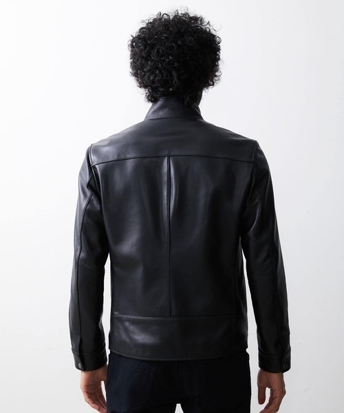 MICHEL KLEIN HOMME (ミッシェルクランオム)の「シングルライダースレザーブルゾン(ライダースジャケット・メンズ・ブラック・MEDIUM/LARGE/X-LARGE)」の8枚目の写真
