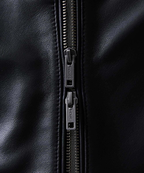 MICHEL KLEIN HOMME (ミッシェルクランオム)の「シングルライダースレザーブルゾン(ライダースジャケット・メンズ・ブラック・MEDIUM/LARGE/X-LARGE)」の14枚目の写真