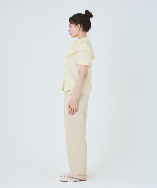 TINA:JOJUN(ティーナジョジュン)の「2WAY 付け襟ブラウス TINA:JOJUN(シャツ/ブラウス・レディース・イエロー/ホワイト・M)」の8枚目の写真