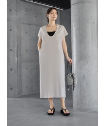 【Made in JAPAN】Uネックコクーンワンピース