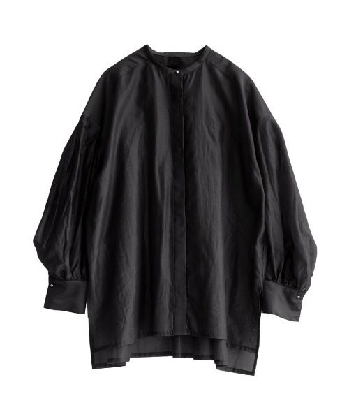 MIMIMEMETE(ミミメメット)の「ボリュームスリーブ シアーチュニックシャツ(シャツ/ブラウス・レディース・パープル/ブラック・M)」の18枚目の写真