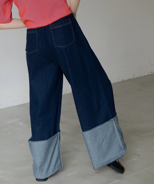 VACANCY（ヴァカンシー）の「ロールアップストレートデニムパンツ