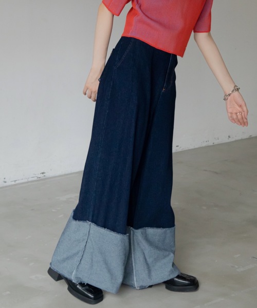VACANCY（ヴァカンシー）の「ロールアップストレートデニムパンツ